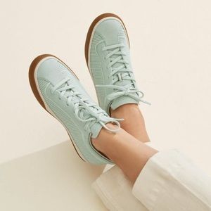 Rothy’s The Lace Up Sneaker in Spearmint Sz 6